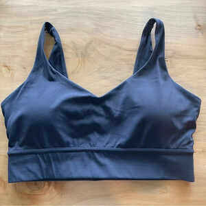 Savvi grey/blue lined sports bra size 1X